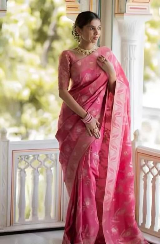 Multi  Colour  Combo Offer Jacquard Border Soft Silk Saree